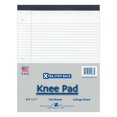 thumbnail image 3 of Roaring Spring Knee Pad College Ruled Extra Stiff Back Legal Writing Pad, 3 Hole Punched, 8.5 x 11.75" 100 Sheets, White, 3 of 4