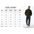 thumbnail image 4 of Pdbokew Men's Long Sleeve 1/4 Zipper Stand up Collar Warm Jacquard Sweatshirt Armygreen XL, 4 of 5