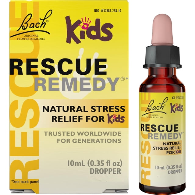 Gotero de remedio de rescate NELSON RESCUE REMEDY Bach Rescue REMEDY KIDS Alivio Natural para Niños 0,35 fl oz