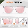 thumbnail image 3 of Gafas de sol DANAMY 54mm polarizadas UV400 para mujer, color rosa leopardo, 3 of 6