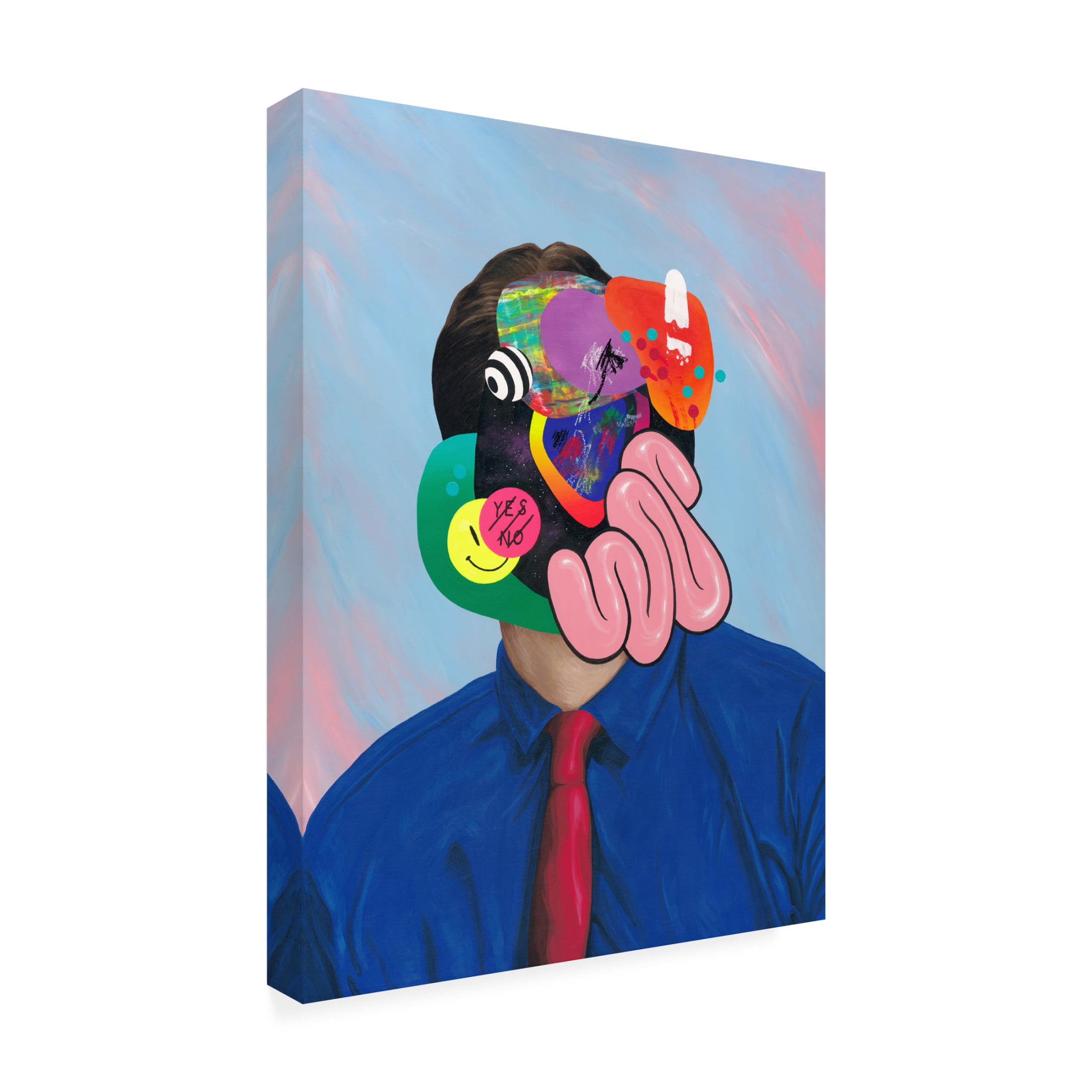 Trademark Fine Art Famous When Dead Trying Hard To Look Busy Canvas Wall Art