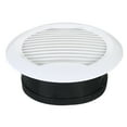 thumbnail image 1 of Unique Bargains 6 Inch Round Air Vent, Ceiling Diffuser Grill Cover ABS Louver Soffit Vent White, 1 of 5