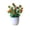 C, variant on Dongrere Artificial Potted Plants with White Plastic Pot Fake Bush Greenery Faux Flower Arrangement Decorative for Home Bedroom Office Desk, A