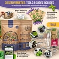thumbnail image 3 of Organo Republic - 30 Medicinal Tea Herb & Flower Seeds Varieties - 13625+ Non GMO Heirloom Garden Seeds, 3 of 7