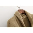 thumbnail image 5 of PIKADINGNIS Women Shawl Wraps Button Sweater Cardigan Cape Winter Tassel Soild Poncho with Hat, 5 of 6