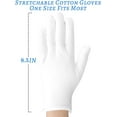 thumbnail image 4 of BAODELI Cotton Gloves, 30 Pcs White Washable Stretchable Gloves for Dry Hands, Moisturizing, Eczema, Men & Women, 4 of 8