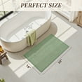 thumbnail image 5 of SIXHOME 18"x30" Bathroom Rug Non-Slip Absorbent Bath Mat Quick Dry Thin Soft Woven Boho Floor Mat Durable Textured Look Green, 5 of 8