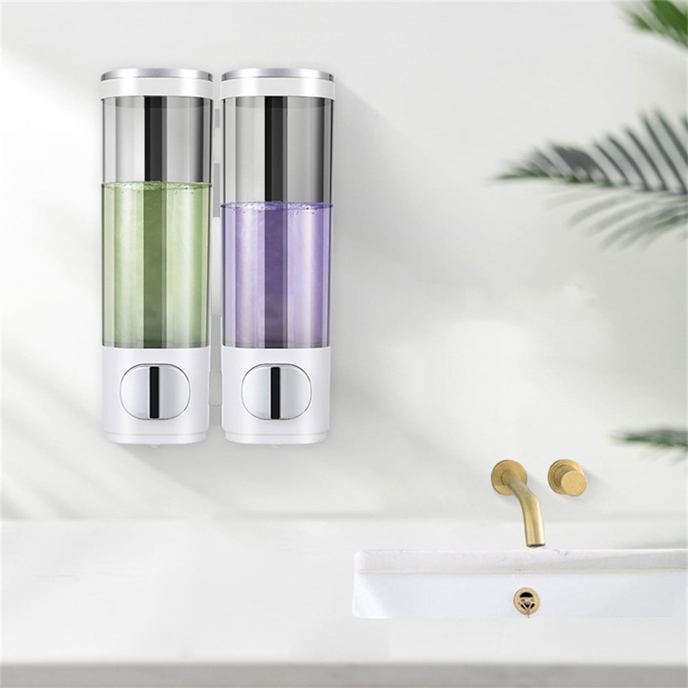 Wall Mounted 300ML Soap Dispenser Pump Bottle for Shower Gel Shampoo Conditioner