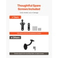 thumbnail image 3 of VEVOR Handrail Hardware Bracket, 6 Packs Heavy Duty Hand Rail Brackets, Flexible Angle Adjustment & Easy Install, Stair Railing Hardware for Stairways Handrail, Staircase,Matte Black, 3 of 9