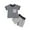 Gray, variant on Scyoekwg Girls Clothes Toddler Boys Clothes Outfits Color Block Shorts Sleeve Round Neck T-shirts and Shorts Summer Outfit Set Pink12 Months