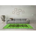 thumbnail image 3 of Ahgly Company Indoor Square Oriental Green Industrial Area Rugs, 5' Square, 3 of 4
