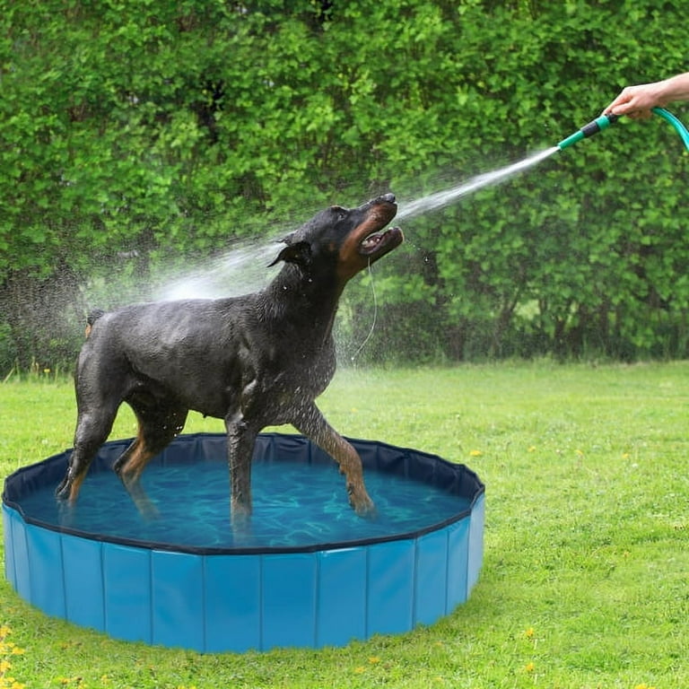 Outdoor Foldable Dog Swimming Pool Dog Pools for Large Dogs Portable Pet Bathing Tool Dog Pool Pet Bathtub Water Pond Kiddie Pool for Dog Cat Kids