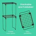 thumbnail image 4 of XTEILC Stac-A-Shelf Locker Organizer Shelf, Stackable, Extra Tall, Fits Standard Size School Lockers,Purple, 4 of 6