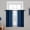 Blue-42"W x 36"L (Pack of 2), variant on Greyish White And Black Ombre Curtains For Bedroom Light Blocking Gradient Color Drapes Room Darkening Thermal Insulated Grommet Window Living Room(black 2 Panels 52x84 Inch)