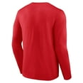 thumbnail image 3 of Men's Red Wisconsin Badgers Lockup Team Long Sleeve T-Shirt, 3 of 3
