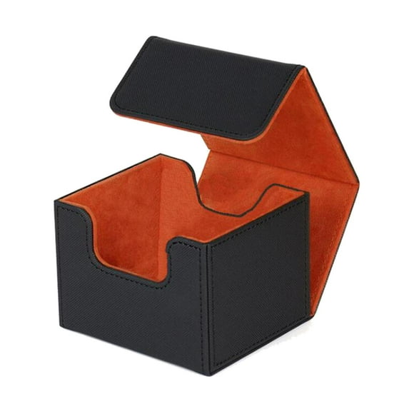 Contenedor Premium 130 Trading Card Deck Box Sunnimix Estuche de Baraja de Cartas Naranja