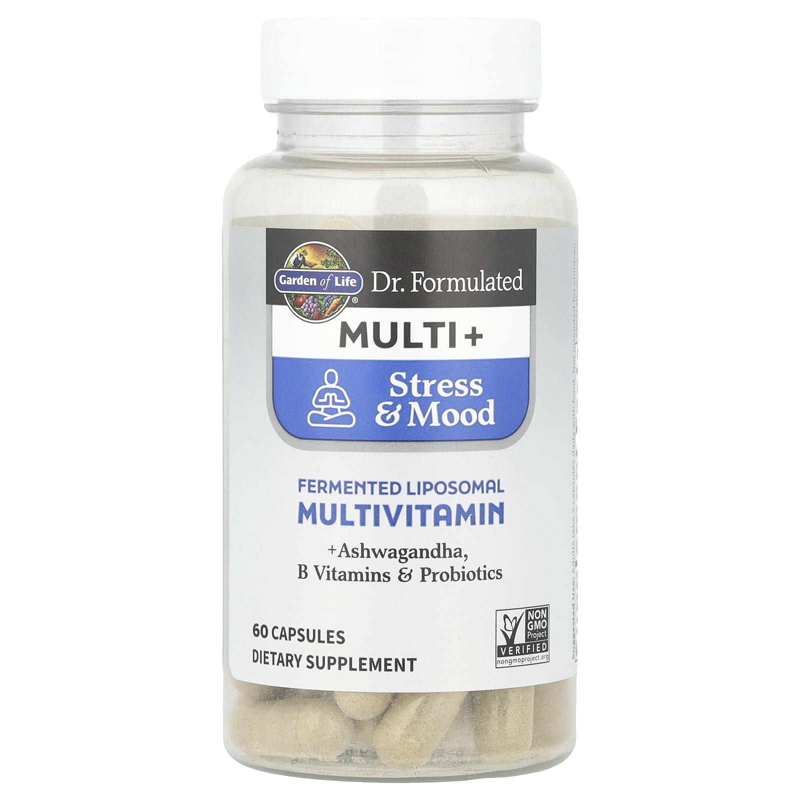 Garden of Life Dr. Formulated Multi+, Stress & Mood, 60 Capsules