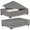 Grey, variant on odorsTT Black Large-Capacity Wheeled Under-Bed Storage Box, Foldable Storage Container with Casters, Ideal for Clothes, Bedding, Toys, Saves Space In Bedrooms and Dorm Rooms