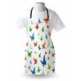 thumbnail image 4 of Butterflies Apron, Butterflies Animal Clipart Ecology Environment Joyful Design Cartoon Tropics, Unisex Kitchen Bib with Adjustable Neck for Cooking Gardening, Adult Size, Multicolor, by Ambesonne, 4 of 4