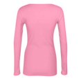 thumbnail image 6 of Women Long Sleeve Shirts Rib Knit Slim Fit Tops Basic Tee Fall Outfits Casual T-Shirt Underscrubs Layer Clothes, 6 of 8