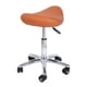 thumbnail image 3 of Taburete giratorio 360 para salón, taburete de bar con ruedas para barbería, oficina, tareas domésticas Naranja, 3 of 8