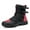Black red, variant on Men's and women's all-season motorcycle riding boots and motorcycle shoes,Black red,47