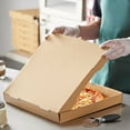 thumbnail image 2 of Pizza Box 16" x 16" x 2" - 50/Case Kraft Corrugated Plain / Bakery FREE SHIPPING, 2 of 2