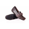 thumbnail image 1 of Chaussures Plates Confortables en Cuir Véritable pour Femmes Marron par ENAAF CRSCG772BR, 1 of 4