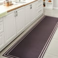 thumbnail image 4 of JONATHAN Y WASHABLE 2 x 8 Runner Rug, Sloane 2-Stripe Border Washable - Dark Purple/Light Purple, WSH125C-28, 4 of 7