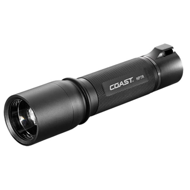 coast hp7r rechargeable flashlight specifications 300 Lumen LED with Slide Focus, Black even without access to charging power Coast HP7R Rechargeable Flashlight |