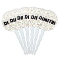 thumbnail image 1 of Dimitri Cupcake Picks Toppers - Set of 6 - Mutlicolored Speckles, 1 of 1