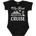 thumbnail image 3 of Inktastic My First Cruise with Cruise Ship and Palm Trees Boys or Girls Baby Bodysuit, 3 of 5