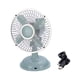thumbnail image 4 of Mini ventiladores de escritorio Pequeño ventilador de refrigeración Mesa de funcionamiento silencioso 2 velocidades Dormitorio Ventilador de cabeza Azul claro Macarena Abanico portátil, 4 of 8
