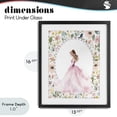thumbnail image 4 of Stupell Industries Cottage Elegant Princess Love Black Framed Print Under Glass, 13 x 16, by Christine Simpson Art, 4 of 8