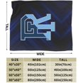 thumbnail image 3 of Uri University of Rhode Island Rams Fleece Blanket, Very Soft Microfiber Flannel Blanket for Couch Warm and Cozy for All Seasons, 3 of 8