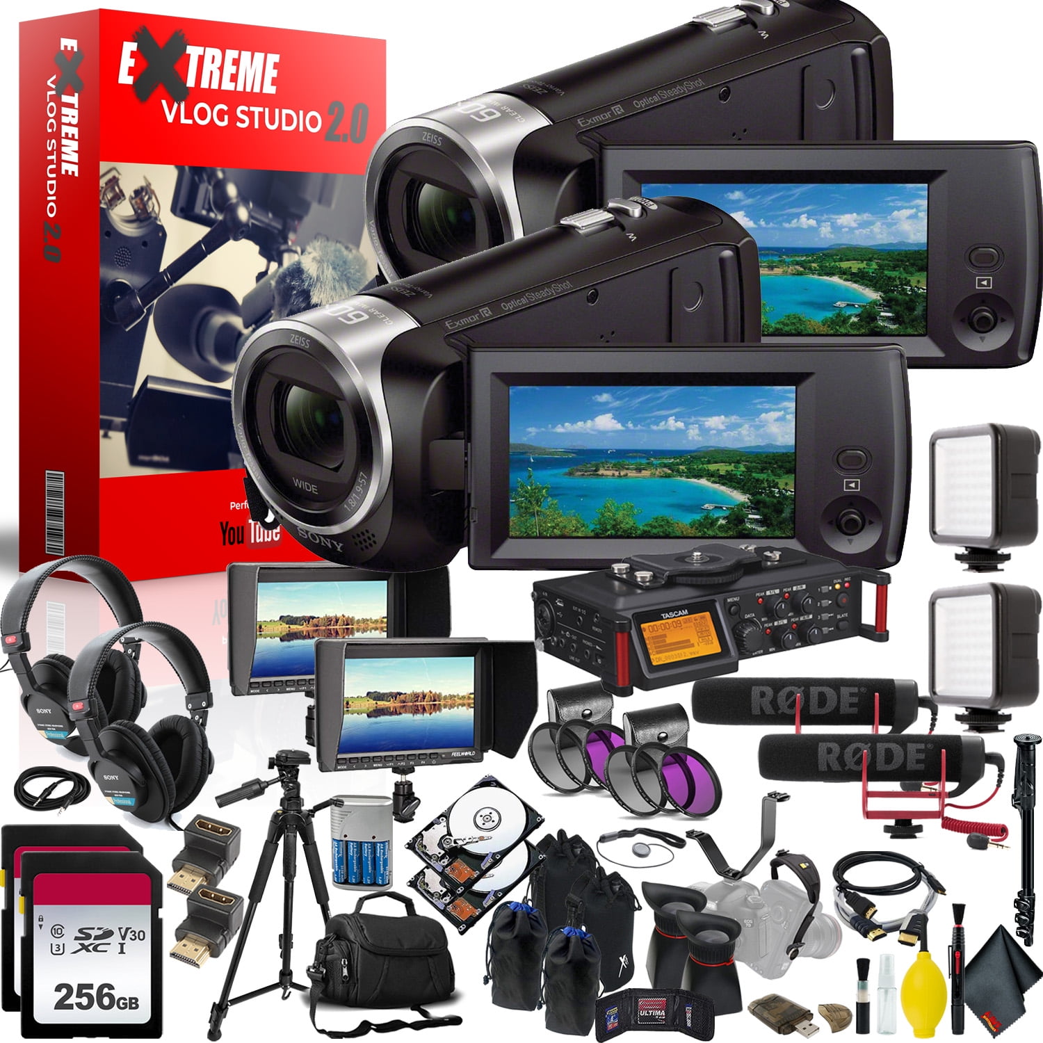 Sony Handycam Extreme Vlogging Studio 2.0 MultiCamera Setup