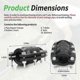 thumbnail image 3 of 1inch Pipe Repair Clamp,Emergency Pipe Repair Kit for Plastic & Metal Pipes (24mm-26mm) 2pack, 3 of 5