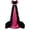 Hot Pink, variant on Women Vintage Gothic Long Train Ball Gown 4 Piece Set, Patchwork Square Collar Long Sleeve Medieval Princess Dress, Halloween Tea Party Cosplay Costume with Gloves and Belt,Hot Pink,L