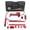 Red, variant on 4 Ton Porta Power Hydraulic Jack Kit – Heavy Duty Car Frame Repair with Pump, 4.6 ft Oil Hose, Portable Ram, Red Plastic Carrying Case – Automotive, Garage, Mechanic
