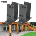 thumbnail image 5 of CPAN Heavy Duty U-Shaped Fence Post Holder Bracket for deck railings gazebos Support, 5 of 5