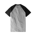 thumbnail image 3 of Ma Croix Mens CONTRAST RAGLAN SHORT SLEEVE T Shirts Short Sleeve Baseball Jersey Casual Sport Tee, 3 of 6