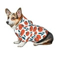 thumbnail image 6 of Goofa Hand Drawn Tomatoes Pattern Small Dog Sweater Hoodies Pet Grey Hooded Soft Fleece Sweatshirts with Pocket Fall Winter Puppy Cat Sweaters Warm Clothes-X-Large, 6 of 8