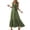 Green, variant on Women's V-Neck Sleeveless Maxi Dress, Ruffle Trim Wrap Tie Waist Long Dress, Flowy Casual Summer Midi Dress for Beach, Parties & Daily Wear(White/M)