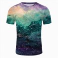 thumbnail image 4 of kpoplk Men's Casual Vintage Graphic T-Shirt Relaxed Fit Short Sleeve Crew Neck Soft Cotton Blend Retro Print Summer Tee Top Size M,Green, 4 of 5
