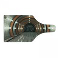 thumbnail image 1 of Outer Space Cutting Board, Digital Orbital Station Room Artificial Satellite in Earth Navigation Center, Tempered Glass Cutting and Serving Board, Wine Bottle Shape, Multicolor, by Ambesonne, 1 of 1