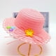 thumbnail image 1 of gorro niña Sombrero de paja ondulado para niña y bebé, sombrero de verano con cinta decorativa, para playa, de 1 a 8 años, 1 of 4