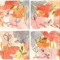 thumbnail image 1 of Great Art Now Flower Shimmer by Melissa Wang 4 Piece Canvas Art Set Each 14W x 14H, 1 of 5
