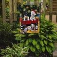 thumbnail image 2 of Carolines Treasures AMB1445GF Christmas Westie Newfoundland Dalmatian Flag Garden Size  Small multicolor, 2 of 3