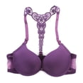 thumbnail image 1 of PENGXIANG Womens Sexy Front Closure Lace Racer Back Push Up Seamless Bra, 1 of 10