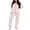Pink, variant on Lounge Sets for Women Pajamas for Women Set Womens Pajama Sets Plus Size Pajamas Women's Long Sleeve Sleepwear Soft Button Down Loungewear Pjs Lounge Set Nightwear, Black-L